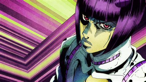 The Stand, alongside its user, plays a key role in two light novels inspired by Vento Aureo: Golden Heart, Golden Ring and <b>Purple Haze</b> Feedback. . Jojo part 5